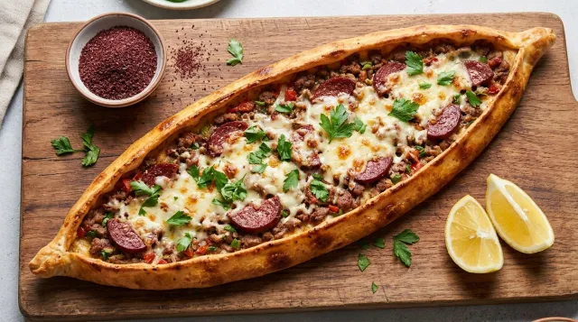Mixed Meat & Cheese Pide